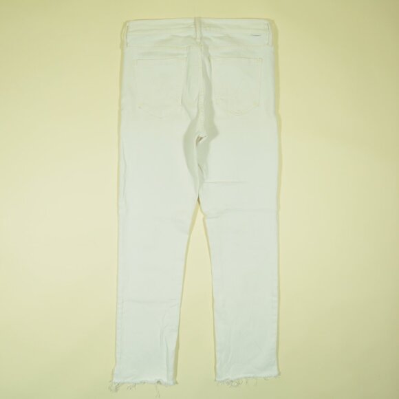 Mother The Rascal Ankle Snippet Womens 28 Ivory Whipping The Cream - Picture 3 of 9